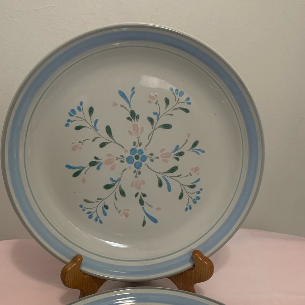 Vintage Fascino Stoneware Dinner Plates 2 - Picture 2 of 5